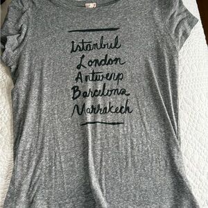 T.La Heather Gray Travel Cities Tee